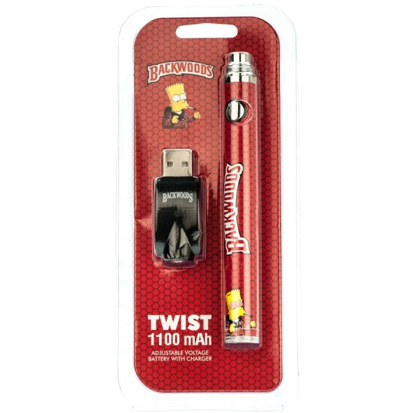 BRASS KNUCKLES/Backwoods/Cookies/Runtz Battery Preheat Bottom Voltage Adjustable CBD Vape Pen Battery-1100mah Twists with Cartoon Design - Image 6