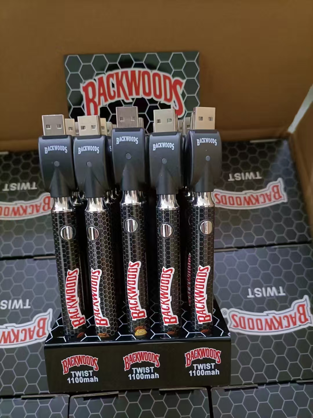 BRASS KNUCKLES/Backwoods/Cookies/Runtz Battery Preheat Bottom Voltage Adjustable CBD Vape Pen Battery-1100mah Twists with Cartoon Design - Image 7